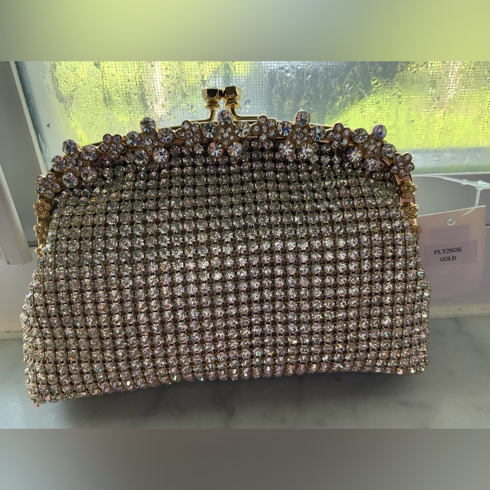 Gold Crystal Purse.